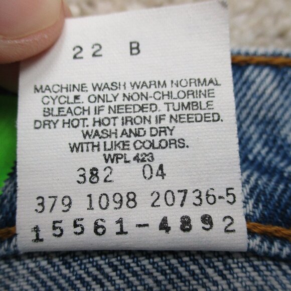 VINTAGE Levis 560 Loose Fit Straight Leg Womens 12R Blue Denim 30x31 USA 90s - Picture 11 of 14